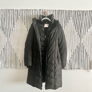 Soia & Kyo Water Resistant Down-Filled Coat with Fur Hood